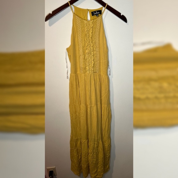 Lulus Dresses & Skirts - Lulus yellow tiered maxi dress